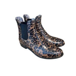 LifeStride Leopard Print Rain Boots – Size 10M